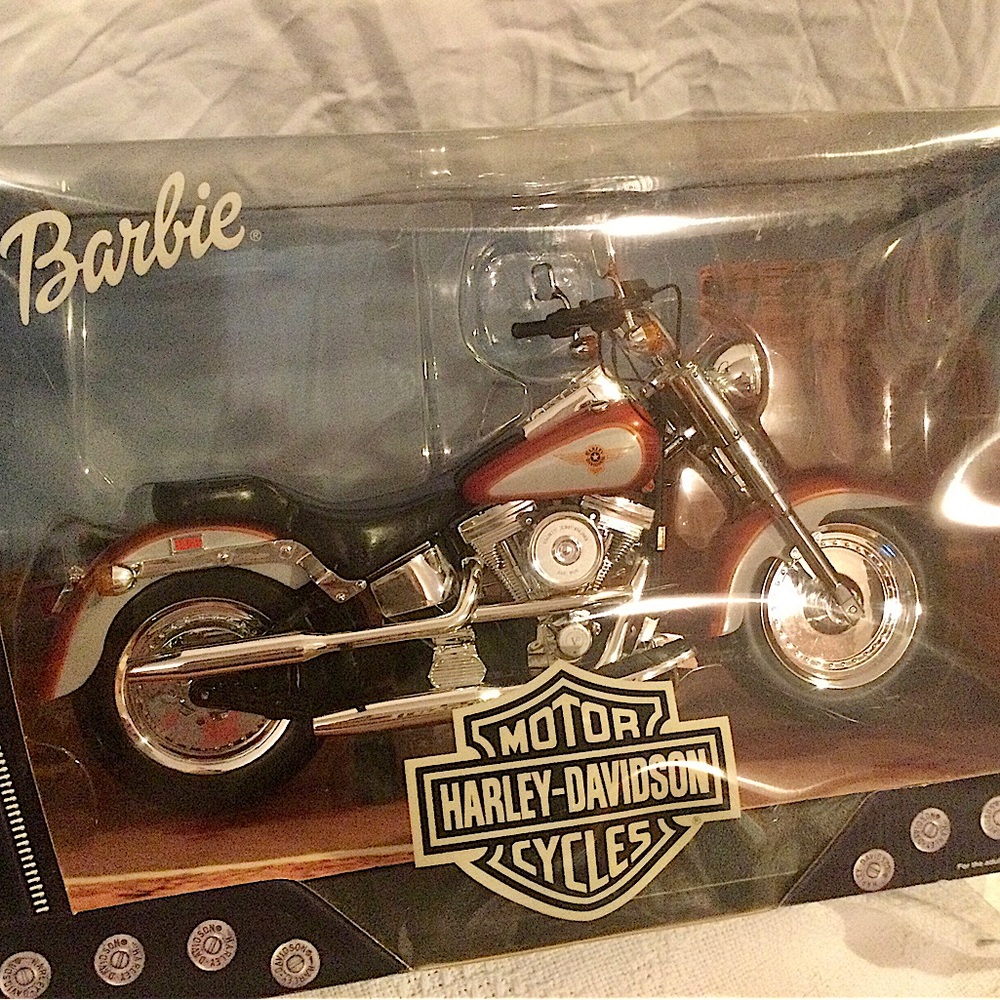 BARBIE Harley Davidson FAT BOY Motorcycle TOY Never Opened NIB